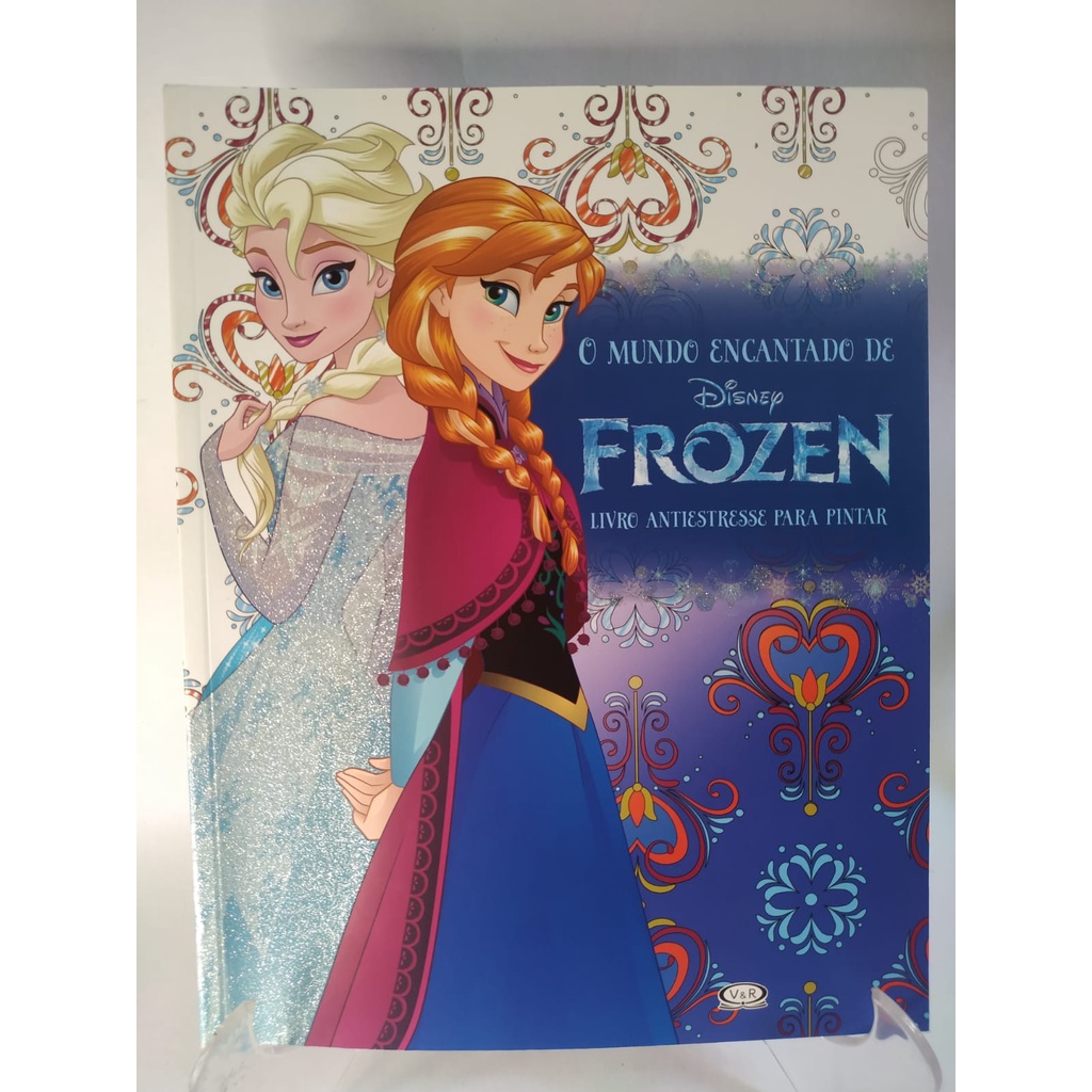 O Mundo Encantado de Disney Frozen  Para Colorir / Livro Antiestresse Para Pintar -Revista Desenho Arte Pintar Cores