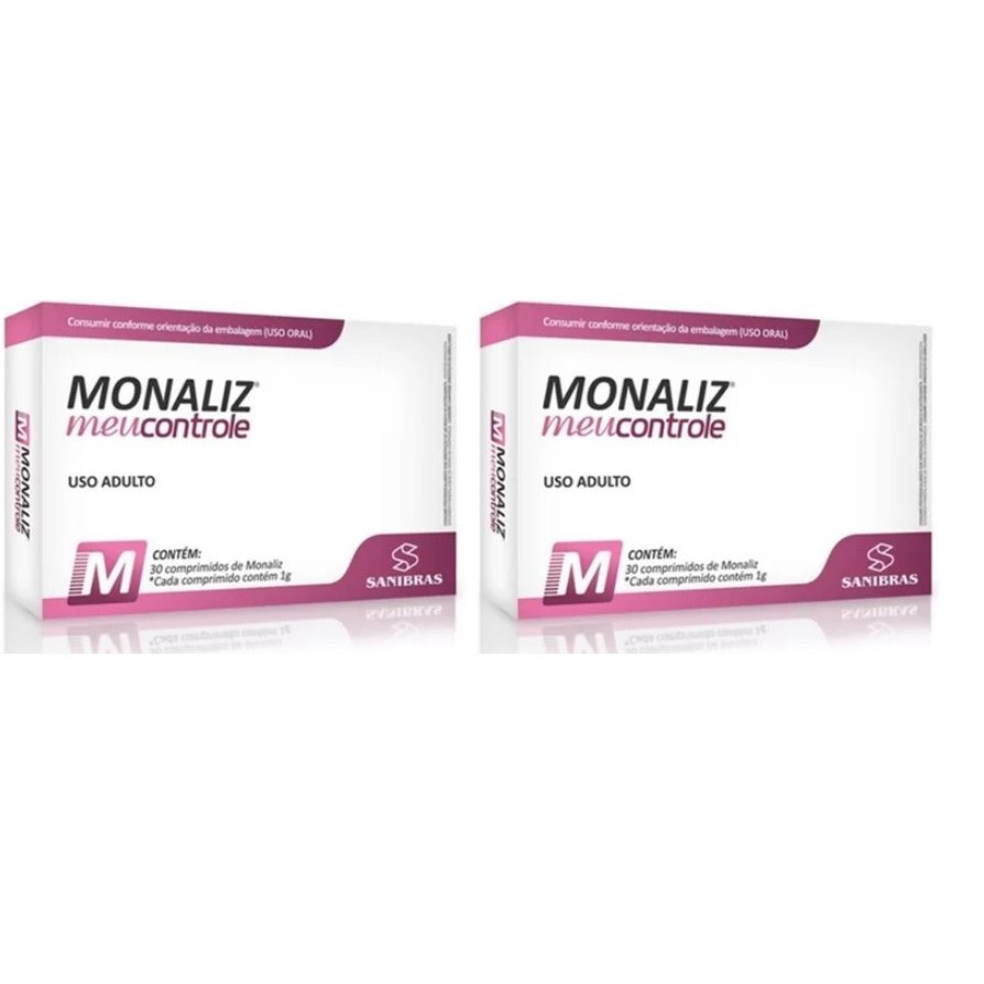Kit com 2 Monaliz Meu Controle Sanibrás 30 comprimidos (O Autêntico ...