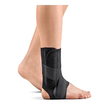 Tornozeleira Tensor Estabilizador De Tornozelo Com Talas Laterais Neoprene - Hidrolight