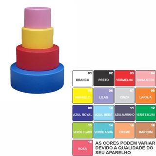 Bolo Cenográfico 4 Bases Moldado No Eva Sem Emenda Para Decorar em Oferta na Shopee