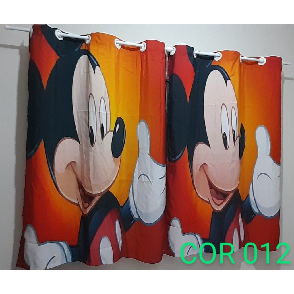 Cortina Personagens Infantil Mx M MICKEY RED Shopee Brasil