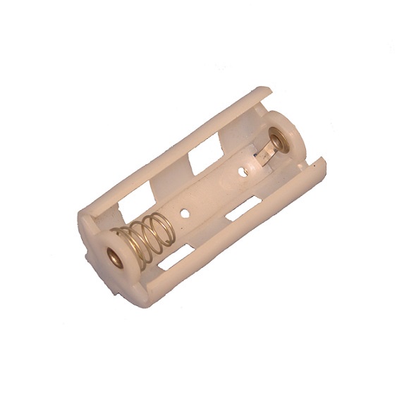 Suporte Porta pilhas 1 x D  branco