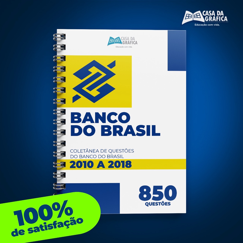 Kit Apostila Banco Do Brasil Escriturário + Questões - Solução Cursos e  Concursos