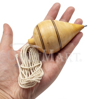 Brinquedo Pião de Madeira com Ponteira + Barbante