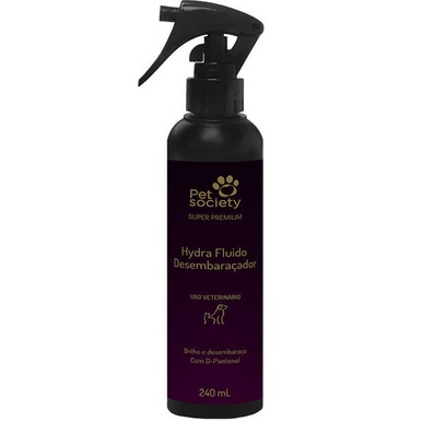 Hydra Fluido Desembaraçador De Pelos Super Premium - 240ML Pet Society Cães Gatos Cachorros Cabelos em Oferta na Shopee