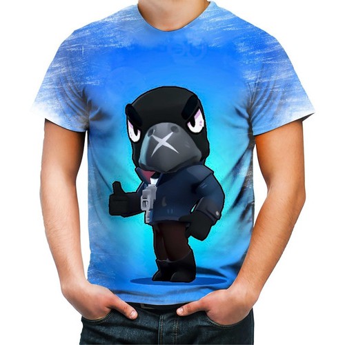 Camiseta Camisa Personalizada Crow Corvo Brawl Stars Art 02 Shopee Brasil - imagens corvo brawl stars