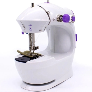 Máquina De Costura 4 Em 1 Portátil Costureiro Profissional Reta 110V e 220V