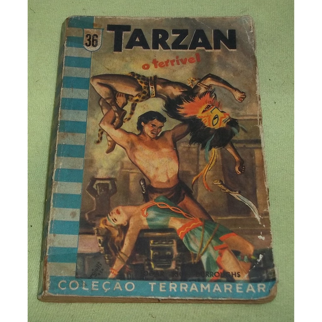Livro Tarzan o Terrível nº 36 - Coleção Terramarear - Ano 1958