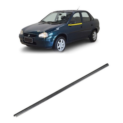 Borracha Pestana Externa Lado Fora Dianteiro Corsa Classic Lado Esquerdo 4 portas em Oferta na Shopee