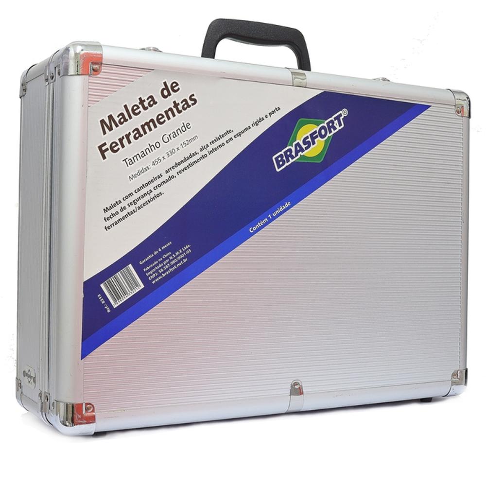 Maleta de Alumínio Tamanho Grande 45x33x15cm BRASFORT em Oferta na Shopee