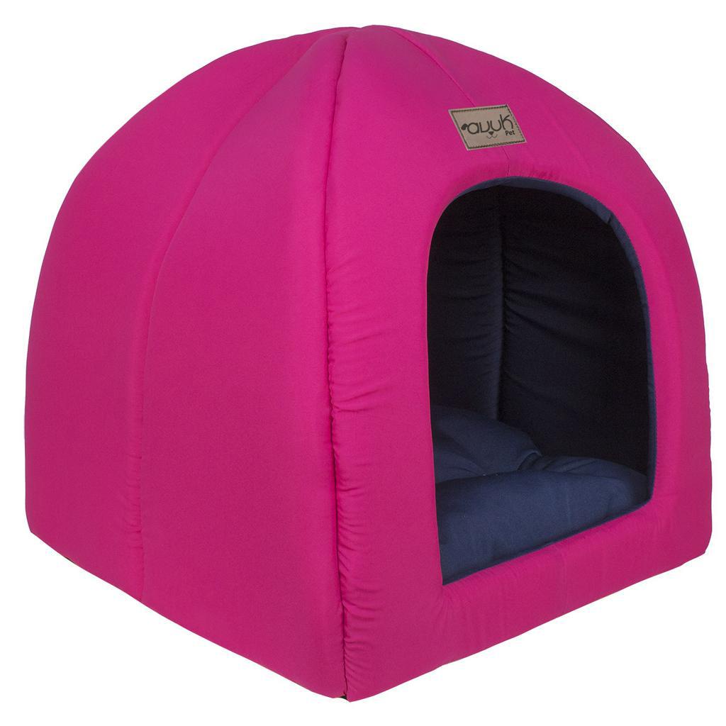 Toca 2x1 Pink Avuk Pet Cachorro Gato Toquinha Casa Casinha Cabaninha Cabana