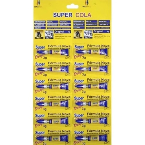 12 super cola super Bond cola tudo 3g em Oferta na Shopee