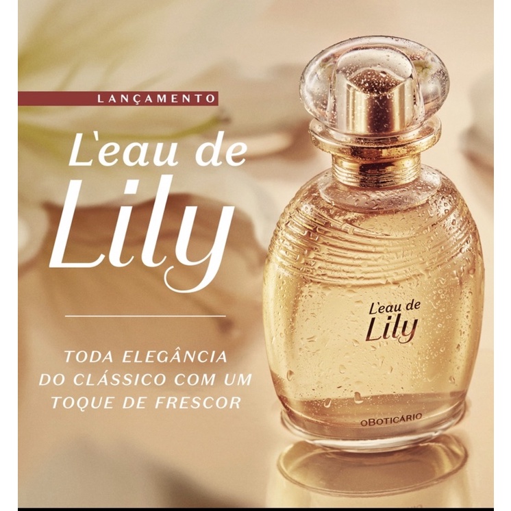 Novo L'eau de Lily de O Boticário Colônia desodorante feminina com 75ml. LANÇAMENTO! Natimus Beauty Blog.