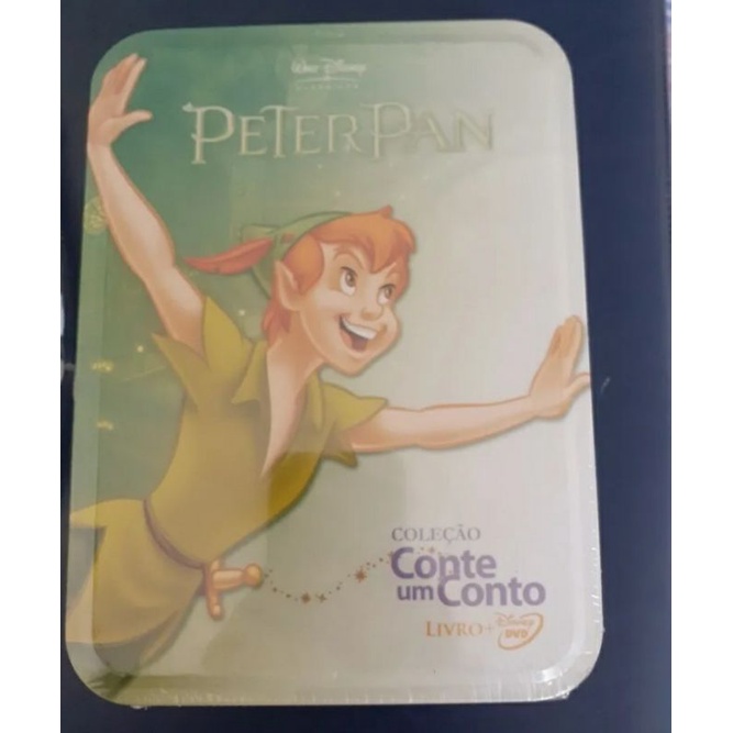 Dvd Peter Pan + Livro Em Uma Embalagem De Lata Super Raro