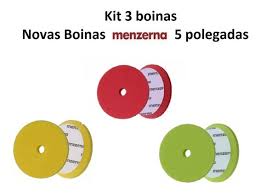Kit De 3 Boinas Corte Refino Lustro Menzerna De 5 Polegadas