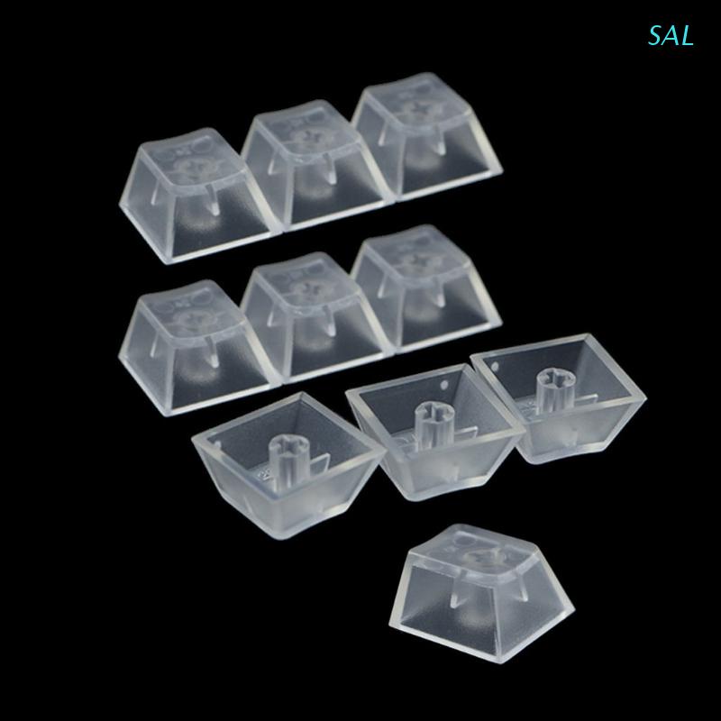 Sal 10pcs Abs Transparentes Keycaps Teclado Mecânico Matte Key Caps Para Cherry Gateron Kailh Switch R4 R3 R2 R1