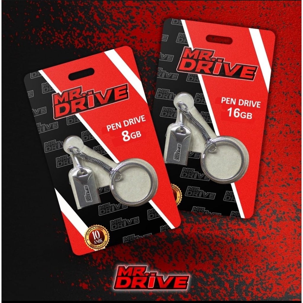 Pen Drive Nano de Metal MRdrive/Masterdrive 4/8/16/32/64 gigas Original 10 Anos de Garantia