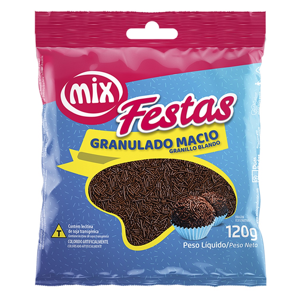 Granulado Macio Chocolate 120g - Mix Brigadeiro em Oferta na Shopee