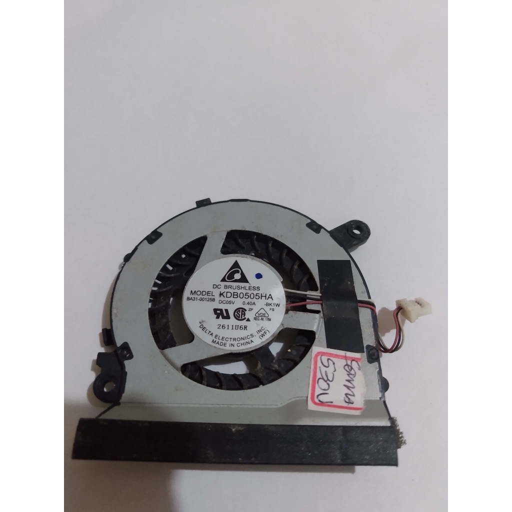 Cooler Ventoinha Interna usada Notebook Samsung Np530u3c Em Bom Estado