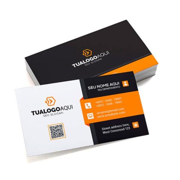 Cartão de Visitas 100 unidades + Arte Gratis!! em Oferta na Shopee