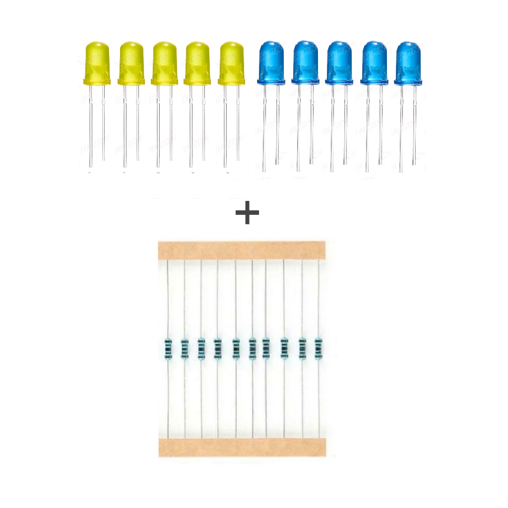 482/25# LED 5mm Rouge 30000mcd 25 Pcs + Résistances - Foto 7