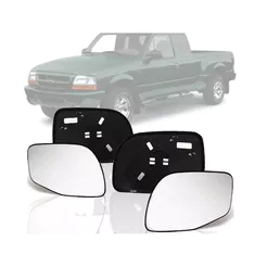 Lente Retrovisor Ranger 98 99 00 01 02 03 04 Com Base