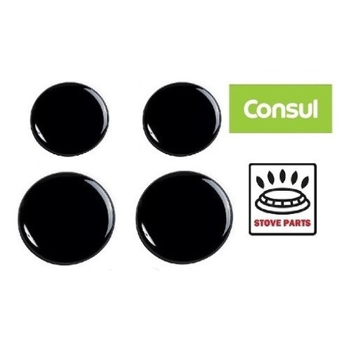 Conjunto Espalhadores Tampa Fogão Consul Facilite 4 Bocas