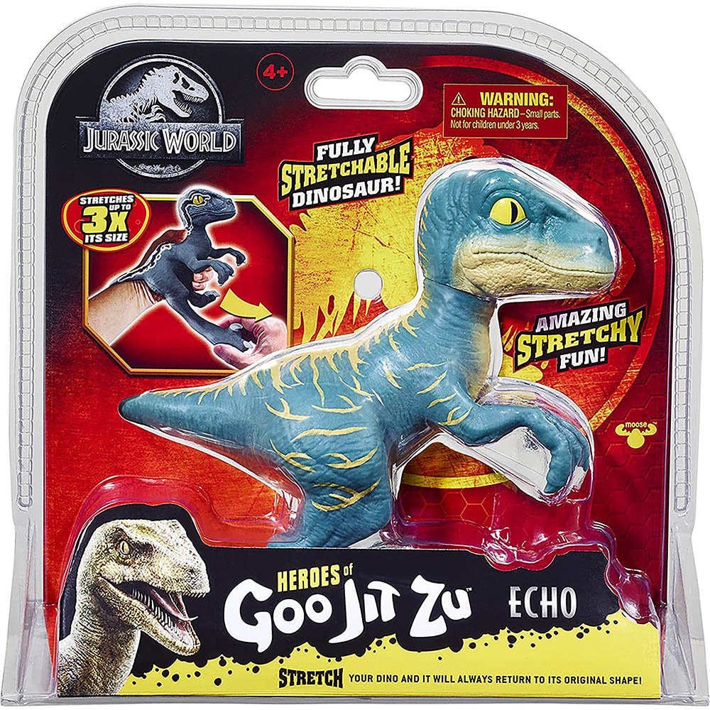 Boneco Elástico Estica Jurassic World Blue - Goo Jit Zu