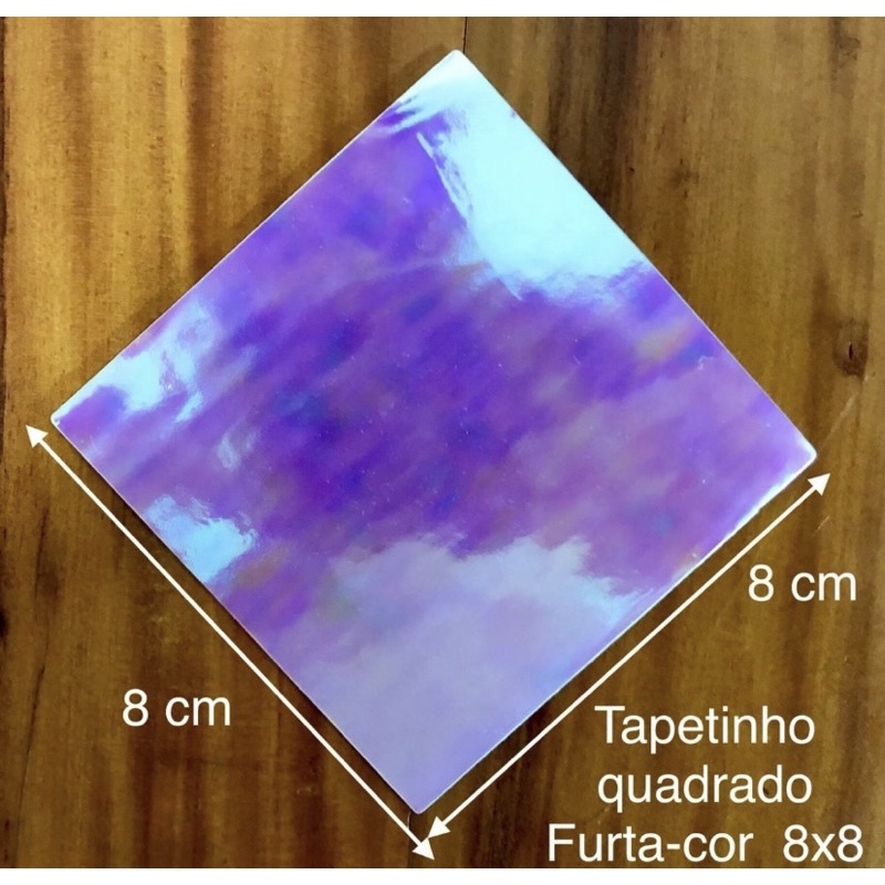Kit tapetinhos para doces quadrado furta cor nacarado 8x8 - Home & Living