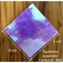 Kit tapetinhos para doces quadrado furta cor nacarado 8x8