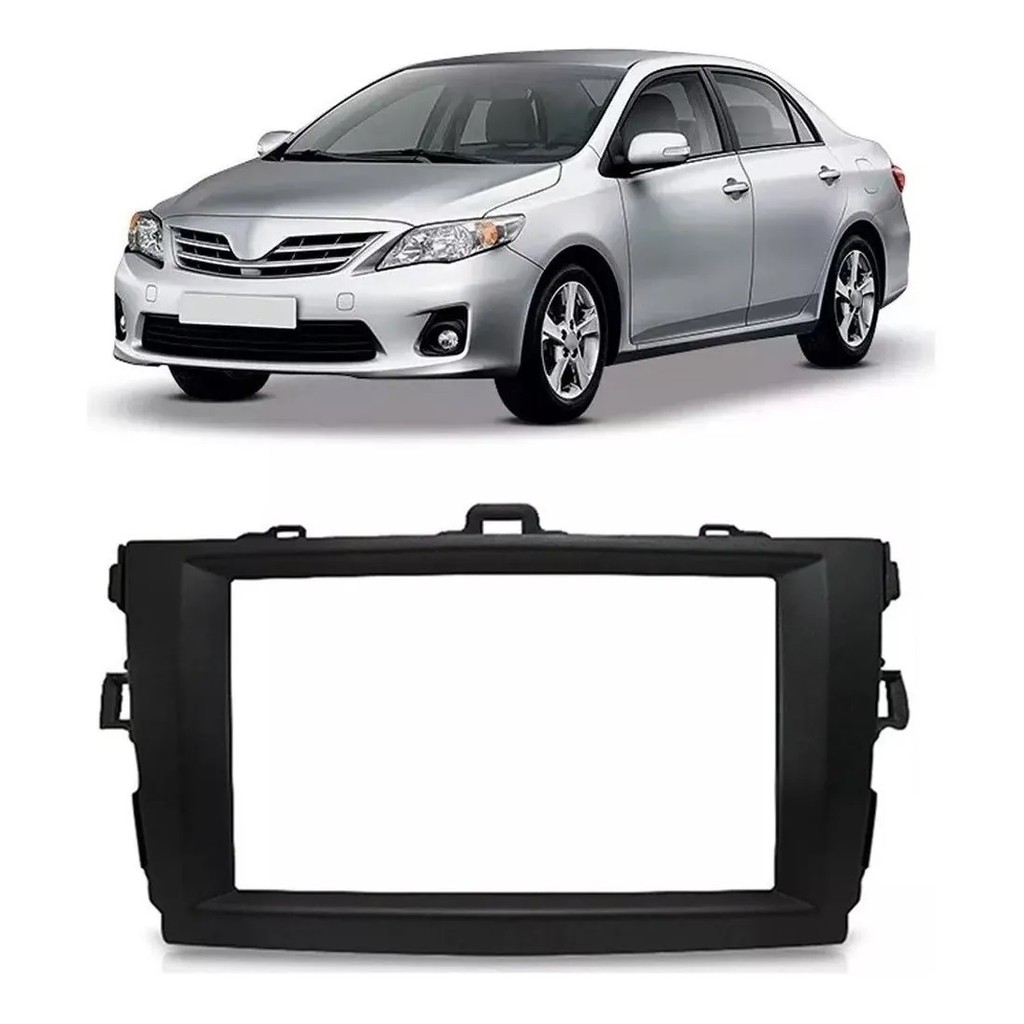 Moldura 2 Din Preta Corolla 2009 2010 2011 2012 2013 2014 - Spare Parts and Accessories for Vehicles