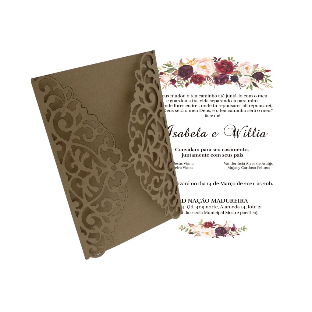 40 Envelopes Para Convite Casamento Rendado Aniversário 15 Anos Debutante Bodas Noiva Noivado 1903