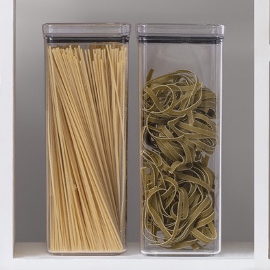 1 Pote Porta Mantimentos herméticos Quadrado 2,2L Para Espaguete Arroz Promoção