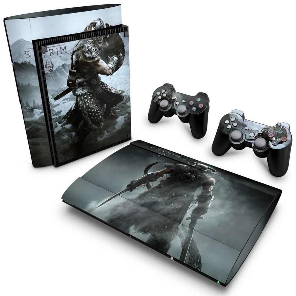 Skin PS3 Super Slim Adesivo - Skyrim