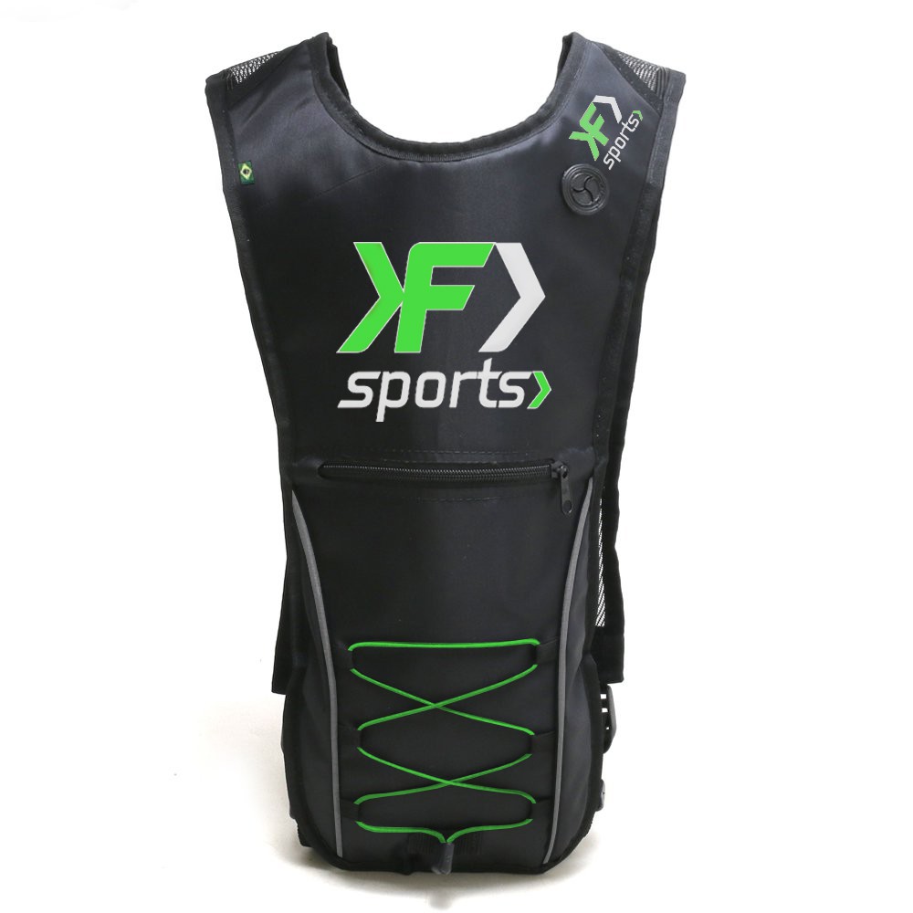 Mochila Térmica de Hidratação Com Refil F Sports Ciclismo Bike Mtb Speed Verde