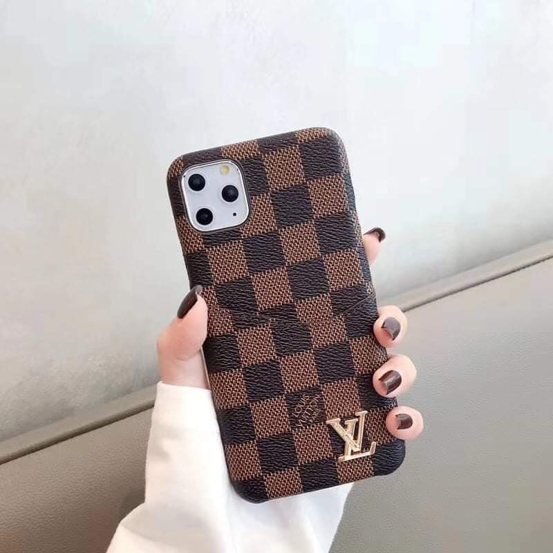 Louis Vuitton Leather Phone Cases With Straps for iPhone 14 - HypedEffect