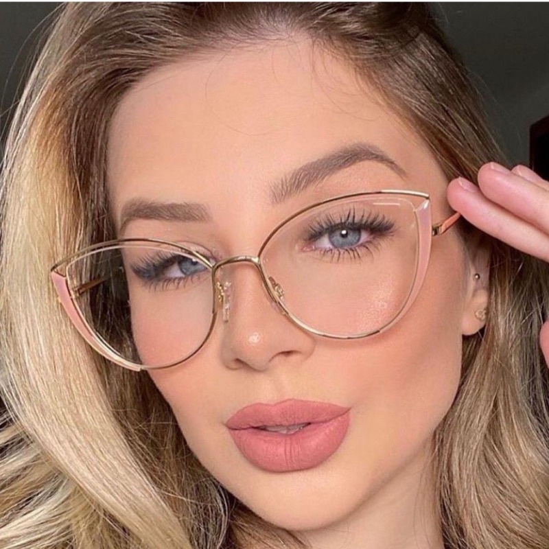 Armação De Óculos Gatinha Feminino Tamanho Grande 0149 em Oferta na Shopee