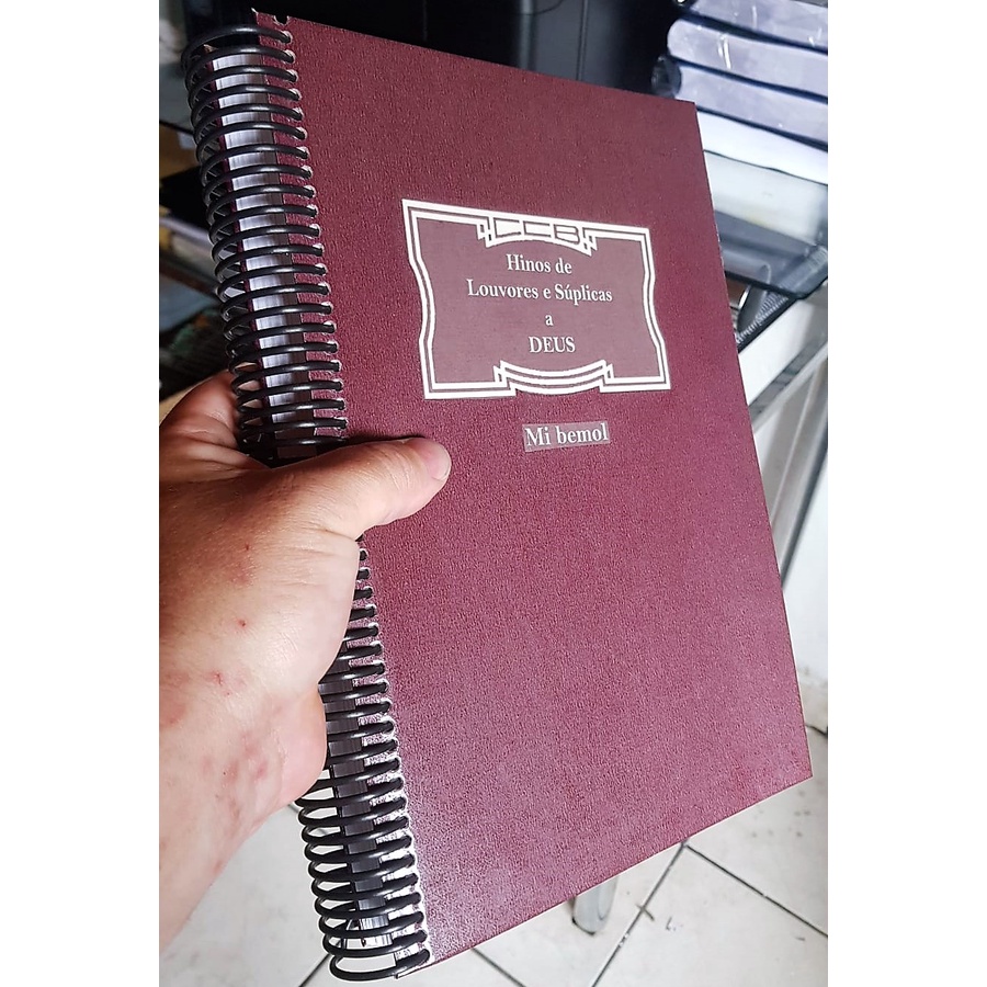 Hinário Nº5 - Mi Bemol Com Partitura Grande A4 -ccb  - CAPA DURA