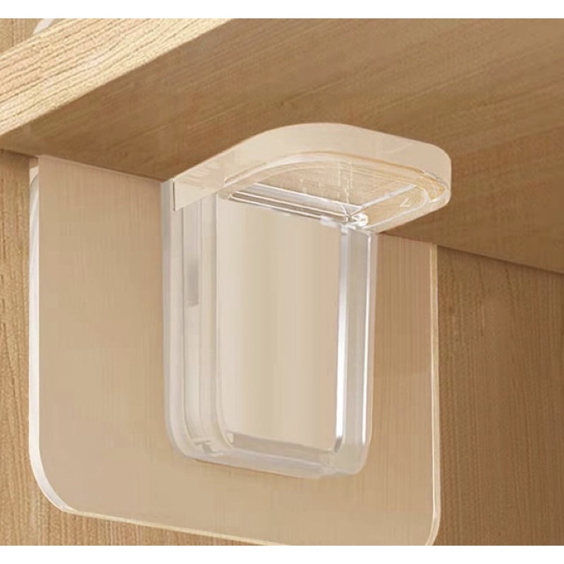 Suporte Adesivo Para Fixar Prateleira, suporte divisor de prateleira para armário, prateleira para cozinha e banheiro em Oferta na Shopee