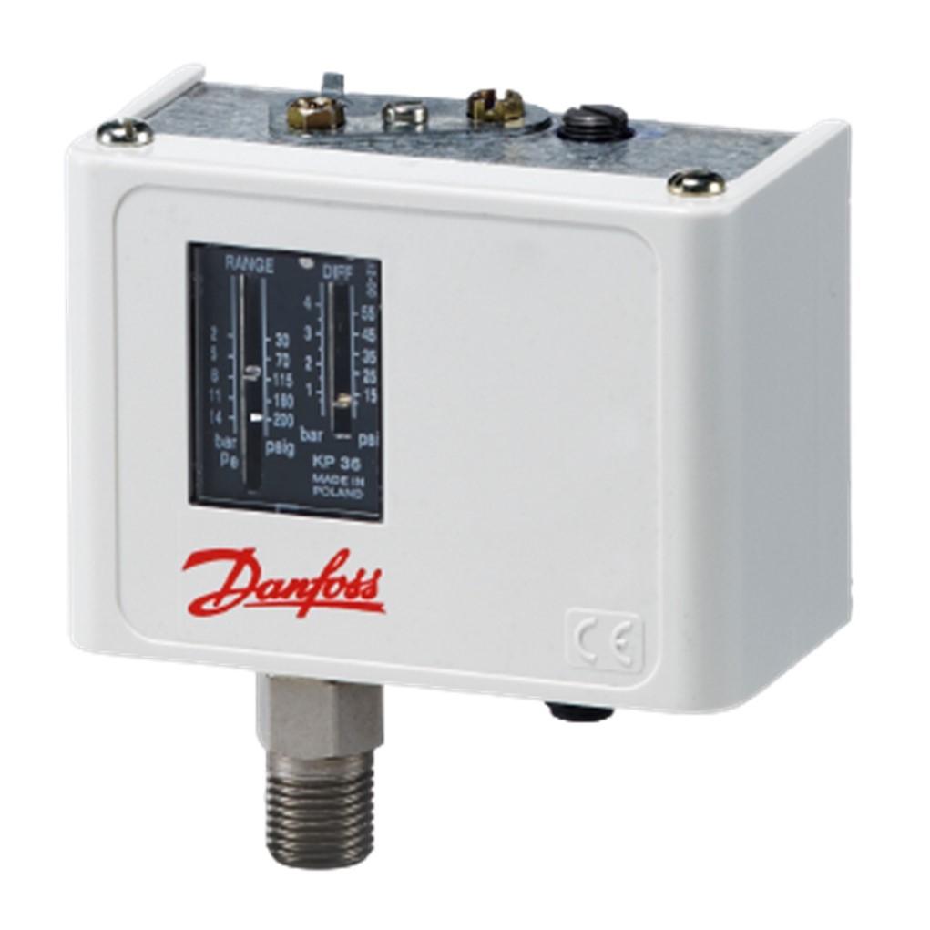 Pressostato Automático Schulz Kp5 Rearme Automático Danfoss com Tubo Capilar Ventilacão Secadores Srs