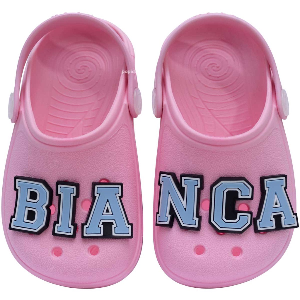 Sandalia Babuche Infantil Nº 19 ao 36 Chinelo Menino Menina Nome Personalizado Calce Facil 12.44