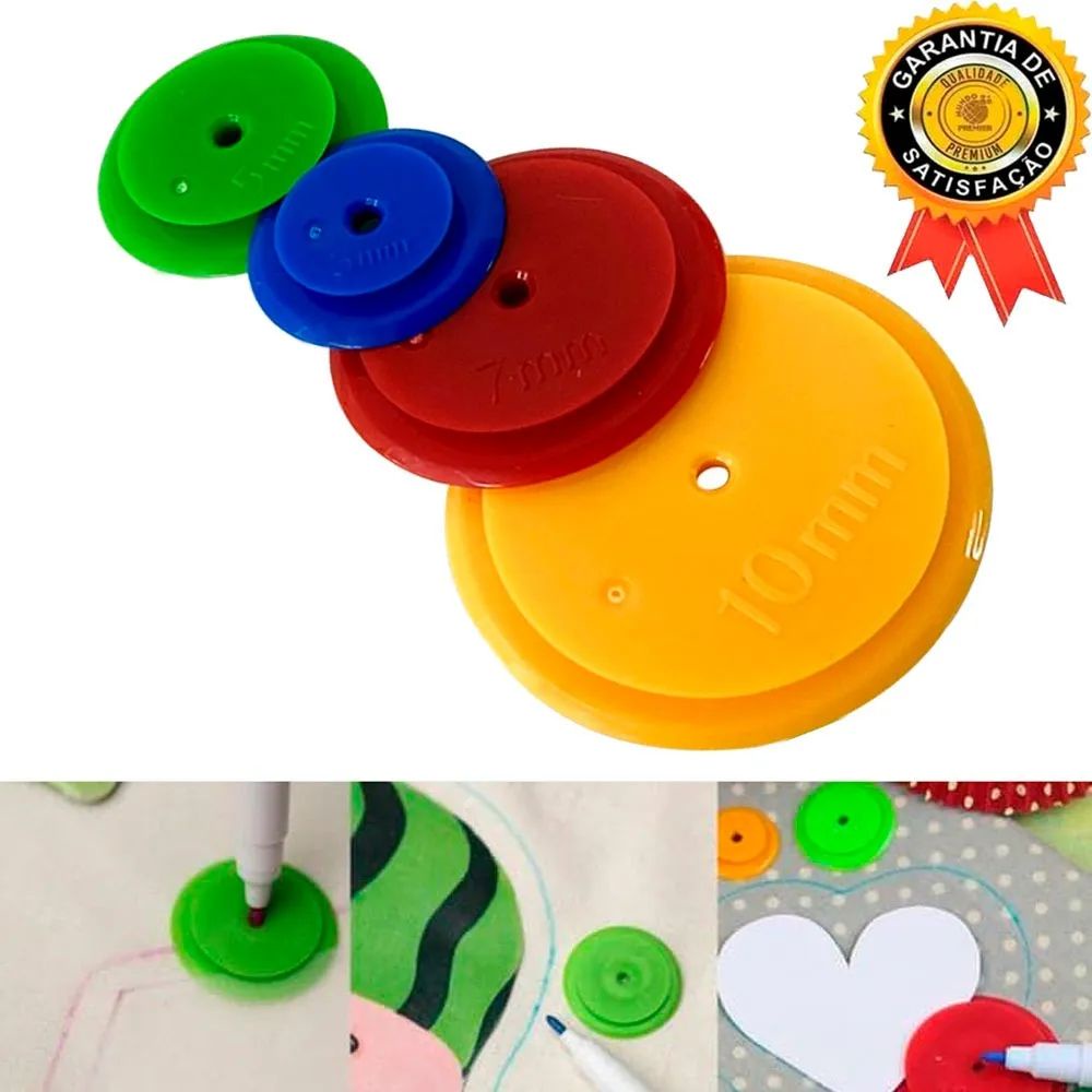 Marcador Expansor Aumenta Moldes 4 Tamanhos Artesanato em Oferta na Shopee