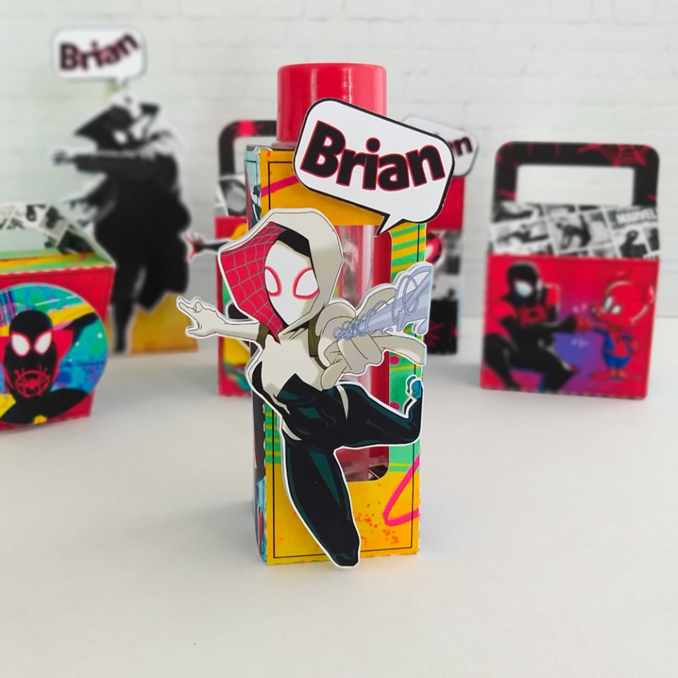 5/10/15/20/25 Porta Tubete Personalizada Festa ARANHAVERSO