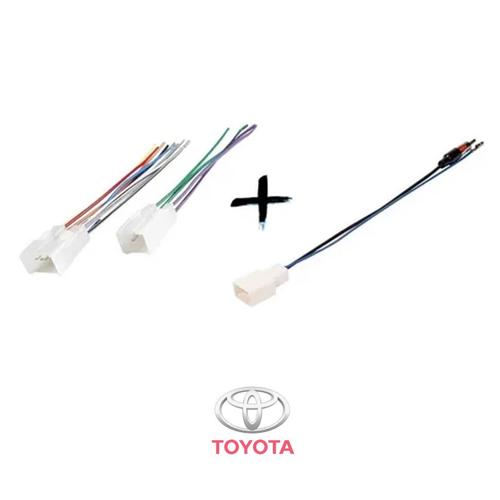 Chicote Adaptador Radio E Antena Toyota Corolla Hilux Sw4 RAV4 Prado Filder Etios