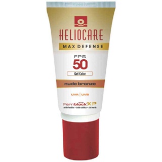 Protetor solar Heliocare nude bronze fator 50 maxdefense creme gel 50g sem óleo efeito matte em Oferta na Shopee