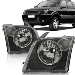 Par Farol Ecosport 2006 2007 Mascara Negra