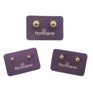 Brinco de bolinha folheado a ouro - Rommanel