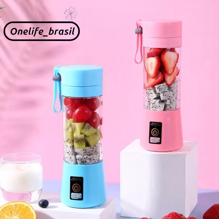 Mini Liquidificador Portátil Shake Take Juice Cup 6 Lâminas Recarregável