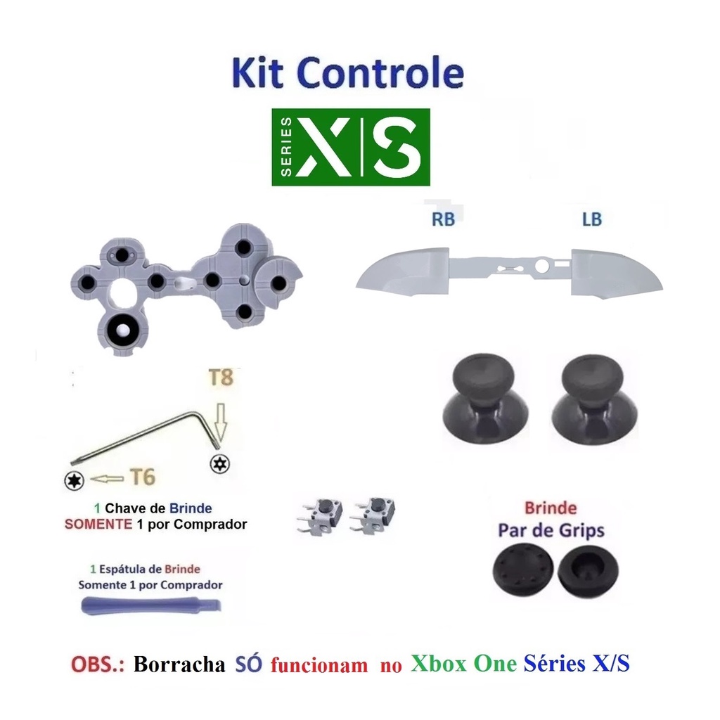Kit pecas reparo Controle Xbox One Série X/S - 1