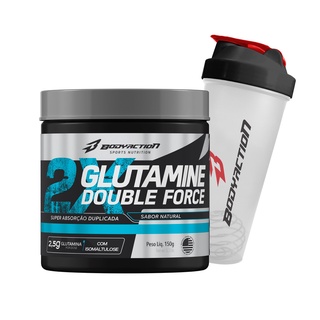 Glutamina Super Absorção 150g + Coqueteleira com mola - Bodyaction